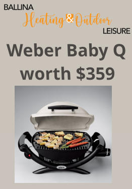Weber Baby Q worth $359
